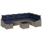 vidaXL Sada pohoviek s vankúšom 6 pcs polyratan – Obrázok 2