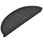 vidaXL Schodové rohože 30 ks 56x17x3 cm antracitové polkruhové – Obrázok 2