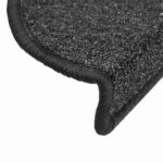 vidaXL Schodové rohože 30 ks 56x17x3 cm antracitové polkruhové – Obrázok 5