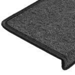 vidaXL Schodové rohože 30 ks 65x21x4 cm antracitové s obdĺžnikovým okrajom – Obrázok 6