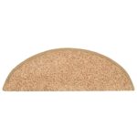 vidaXL Schodové rohože 30 ks 56x17x3 cm zlaté polkruhové – Obrázok 4
