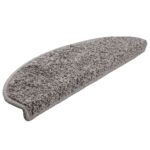 vidaXL Schodové rohože 20 ks 65x21x4 cm sivé, polkruhové, veľké – Obrázok 2