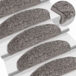 vidaXL Schodové rohože 20 ks 65x21x4 cm sivé, polkruhové, veľké – Obrázok 6