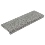 vidaXL Schodové rohože 20 ks 65x21x4 cm sivé s obdĺžnikovým okrajom – Obrázok 2