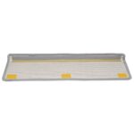 vidaXL Schodové rohože 20 ks 65x21x4 cm sivé s obdĺžnikovým okrajom – Obrázok 4