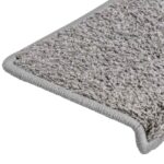 vidaXL Schodové rohože 20 ks 65x21x4 cm sivé s obdĺžnikovým okrajom – Obrázok 6