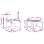 vidaXL Záhradná súprava gaučov s vankúšom 5 pcs Prírodná a krémová – Obrázok 10