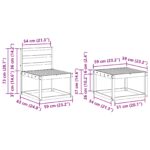 vidaXL Záhradná súprava gaučov 7 pcs Prírodná – Obrázok 11