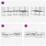 vidaXL Záhradná súprava gaučov 7 pcs Prírodná – Obrázok 8