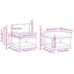 vidaXL Záhradná súprava gaučov s vankúšom 5 pcs Prírodná a antracitová – Obrázok 9