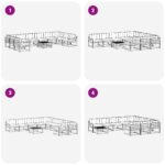 vidaXL Záhradná súprava gaučov s vankúšom 11 pcs Prírodná a béžová – Obrázok 8