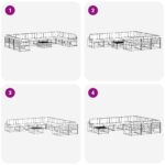 vidaXL Záhradná súprava gaučov 11 pcs Prírodná a antracitová – Obrázok 8