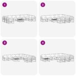 vidaXL Záhradná súprava gaučov 11 pcs Prírodná a antracitová – Obrázok 8