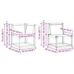 vidaXL Záhradná súprava gaučov s vankúšom 5 pcs Prírodná a béžová – Obrázok 9
