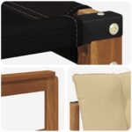 vidaXL Záhradná súprava gaučov s vankúšom 6 pcs Prírodná a béžová – Obrázok 7