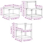 vidaXL Záhradná súprava gaučov s vankúšom 6 pcs Prírodná a krémová – Obrázok 11
