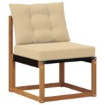 vidaXL Záhradná súprava gaučov s vankúšom 10 pcs Prírodná a béžová – Obrázok 6