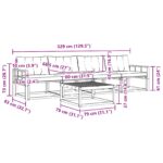vidaXL Záhradná súprava gaučov s vankúšom 5 pcs Prírodná a béžová – Obrázok 11