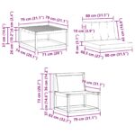 vidaXL Záhradná súprava gaučov s vankúšom 9 pcs Prírodná a béžová – Obrázok 13