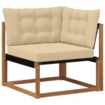 vidaXL Záhradná súprava gaučov s vankúšom 11 pcs Prírodná a béžová – Obrázok 5