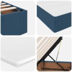 vidaXL Postel s úložným prostorem a matrací Modrá 120 x 190 cm – Obrázok 11