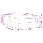 vidaXL Postel s úložným prostorem a matrací Modrá 120 x 190 cm – Obrázok 13