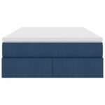 vidaXL Postel s úložným prostorem a matrací Modrá 120 x 190 cm – Obrázok 7