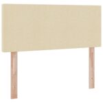 vidaXL Postel s úložným prostorem a matrací Krémová 120 x 190 cm – Obrázok 9