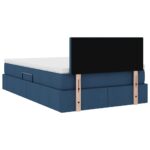 vidaXL Postel s úložným prostorem a matrací Modrá 120 x 190 cm – Obrázok 11