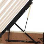 vidaXL Postel s úložným prostorem a matrací Krémová 200 x 200 cm – Obrázok 13