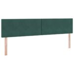 vidaXL Úložná posteľ s matracmi Tmavozelená 200 x 200 cm Zamat – Obrázok 9