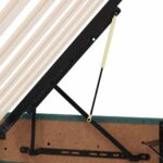vidaXL Úložná posteľ s matracmi Tmavozelená 200 x 200 cm Zamat – Obrázok 13