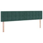 vidaXL Úložná posteľ s matracmi Tmavozelená 200 x 200 cm Zamat – Obrázok 9