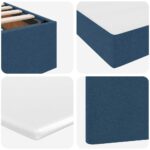 vidaXL Postel s úložným prostorem a matrací Modrá 120 x 190 cm látka – Obrázok 12
