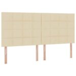 vidaXL Postel s úložným prostorem a matrací Krémová 200 x 200 cm – Obrázok 9