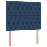 vidaXL Postel s úložným prostorem a matrací Modrá 120 x 190 cm látka – Obrázok 9