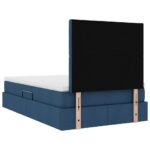 vidaXL Postel s úložným prostorem a matrací Modrá 120 x 190 cm látka – Obrázok 11