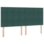 vidaXL Postel s úložným prostorem a matrací Tmavozelená 200 x 200 cm – Obrázok 9