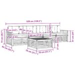 vidaXL Záhradná súprava gaučov s vankúšom 5 pcs Prírodná a béžová – Obrázok 9