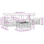 vidaXL Záhradná súprava gaučov s vankúšom 5 pcs Prírodná a svetlosivá – Obrázok 9