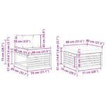 vidaXL Záhradná súprava gaučov s vankúšom 5 pcs Prírodná a krémová – Obrázok 9