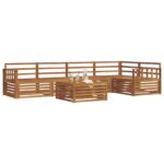 vidaXL Záhradná súprava gaučov 6 pcs Prírodná – Obrázok 3