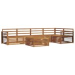 vidaXL Záhradná súprava gaučov 6 pcs Prírodná – Obrázok 2