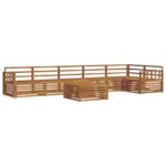 vidaXL Záhradná súprava gaučov 7 pcs Prírodná – Obrázok 2