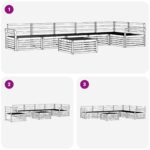 vidaXL Záhradná súprava gaučov 7 pcs Prírodná – Obrázok 9
