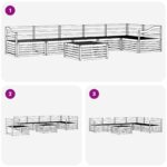 vidaXL Záhradná súprava gaučov 7 pcs Prírodná – Obrázok 9