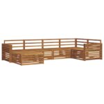 vidaXL Záhradná súprava gaučov 6 pcs Prírodná – Obrázok 2