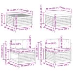 vidaXL Záhradná súprava gaučov s vankúšom 7 pcs Prírodná a antracitová – Obrázok 12