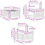 vidaXL Záhradná súprava gaučov s vankúšom 7 pcs Prírodná a béžová – Obrázok 11
