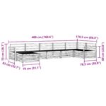 vidaXL Záhradná súprava gaučov 7 pcs Prírodná – Obrázok 10